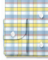 White Yellow Grey Oxford Checks