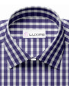 Purple White Gingham
