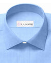 Chambray Fresco « Madapolam » bleu de Prusse clair