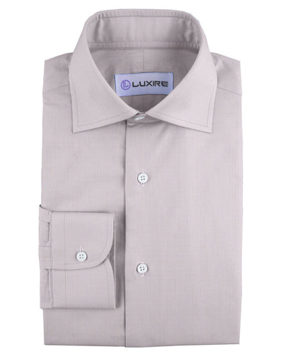 Albini: Light Grey Micro Graph Checks
