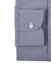Albini: Dark Blue Dress Stripe
