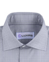 Albini: Light Blue Tattersall Checks