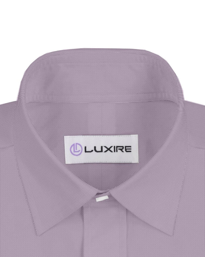 Coton Poly : Rayures fines texturées violettes