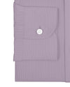 Coton Poly : Rayures fines texturées violettes