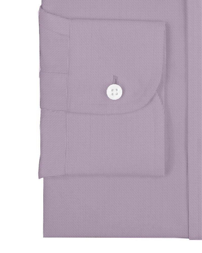 Coton Poly : Rayures fines texturées violettes