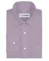Coton Poly : Rayures fines texturées violettes