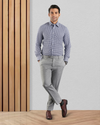 Navy Small Gingham Shirt