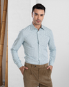 Grün-blauer Tattersall