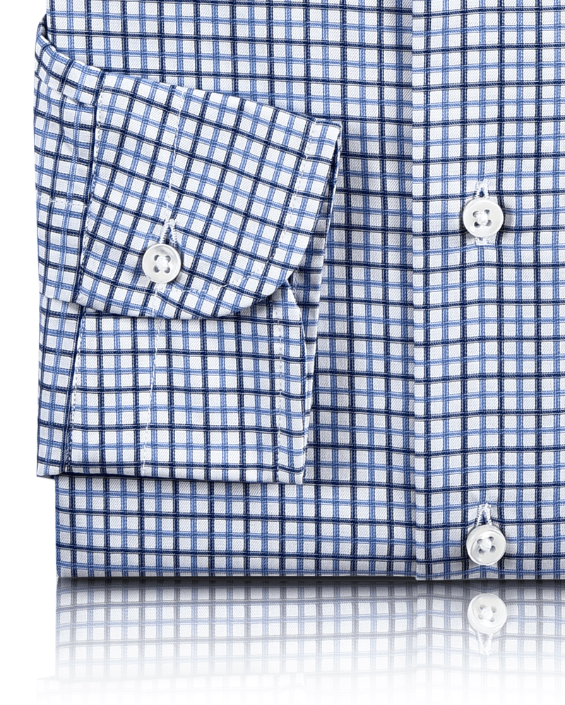 Navy Sky Tattersall Graph by Monti
