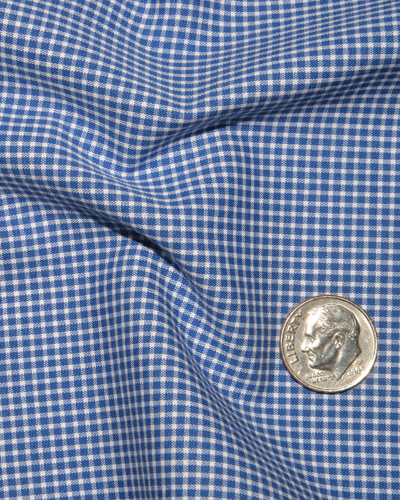 Royal Blue Micro Gingham