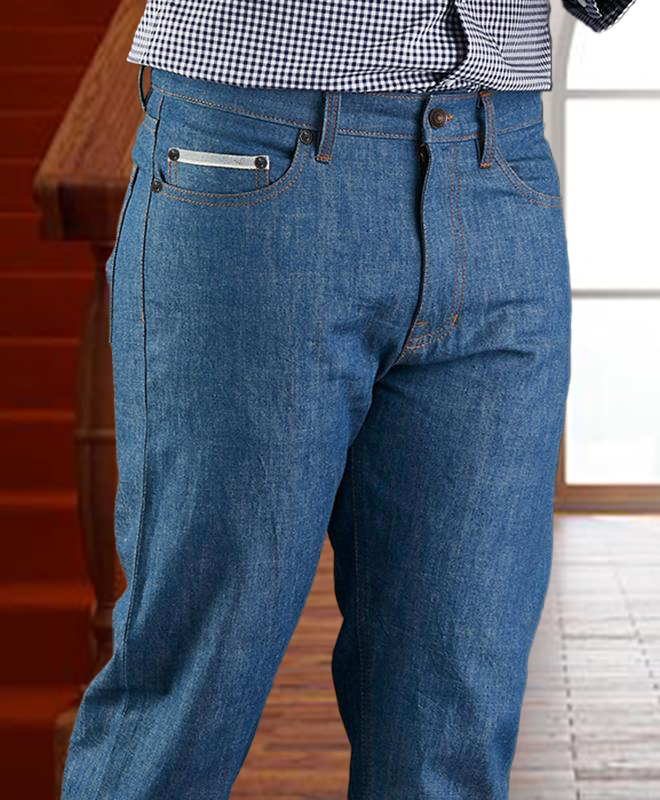 Light Blue Selvedge Jeans - 13 Oz