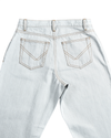 Fade Washed Blue Selvage With Turquoise Tint - 15 Oz Jeans
