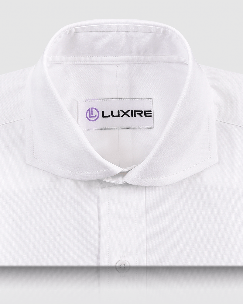 Brembana 2-lagiges Giza White Pinpoint Oxford-Hemd