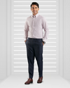 Maroon University Stripes Oxford Shirt