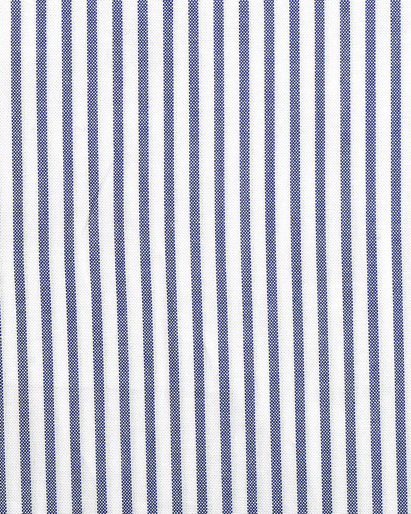 Navy Candy Stripes Pinpoint oxford Shirt
