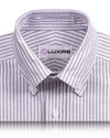 Purple  Dress Stripes Oxford Shirt