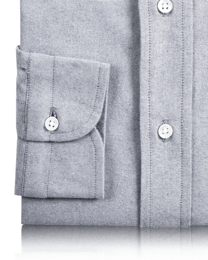 Stone Grey Soft Oxford Shirt