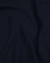 Navy Linen Cotton Polo T-Shirt