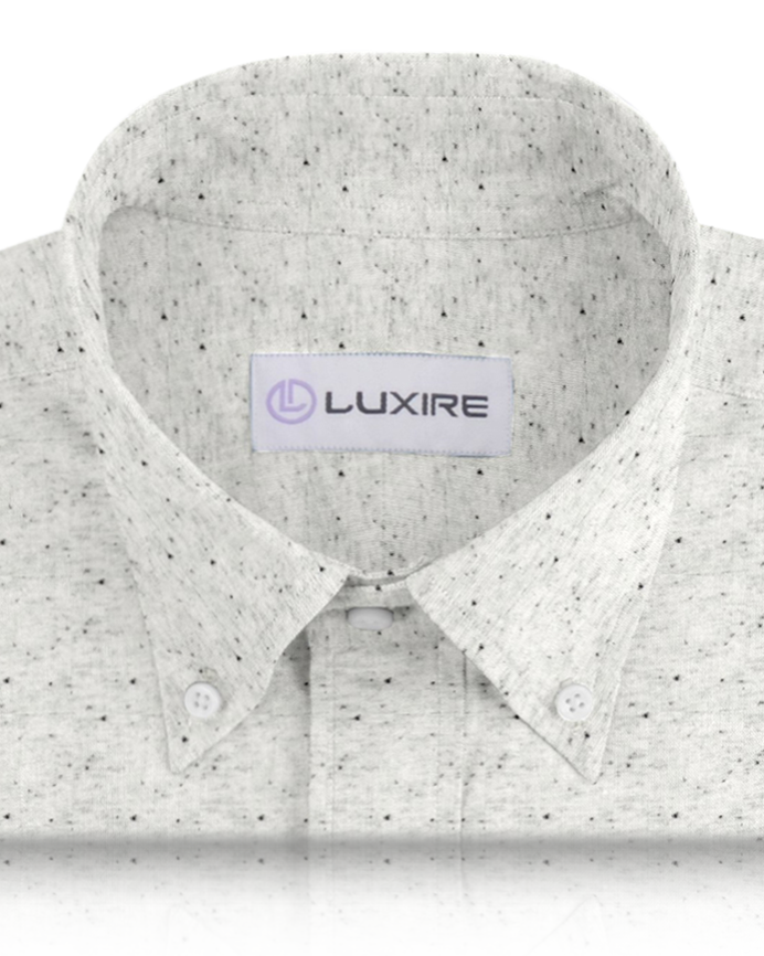 Speckled Light Grey Polo Shirt