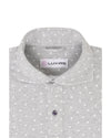 White Heart Print On Grey T-shirt