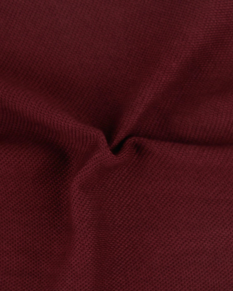 Schlichtes kastanienbraunes Polo-T-Shirt