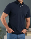 Marineblaues Polo-T-Shirt