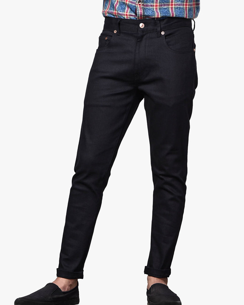 Schwarze Tech-Stretch-Jeans