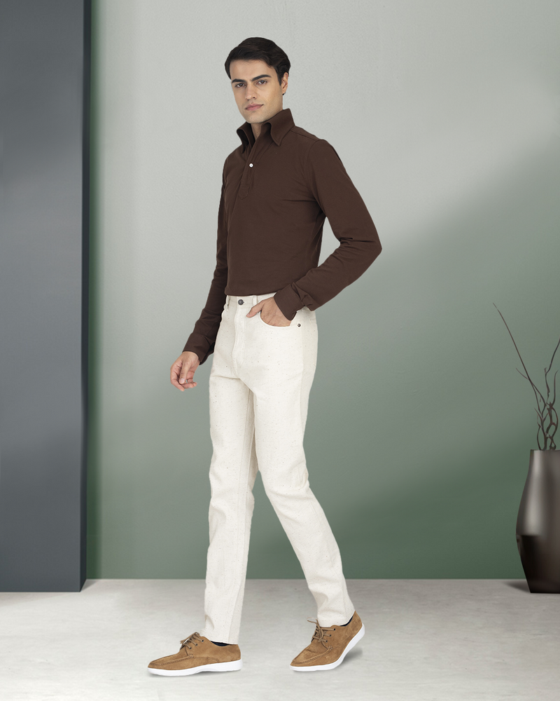 Stretchable Melange Denim Jeans