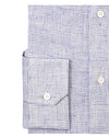 Linen: Business Blue Graph Checks On White