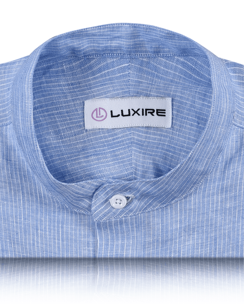 Blue White Stripes Linen Shirt