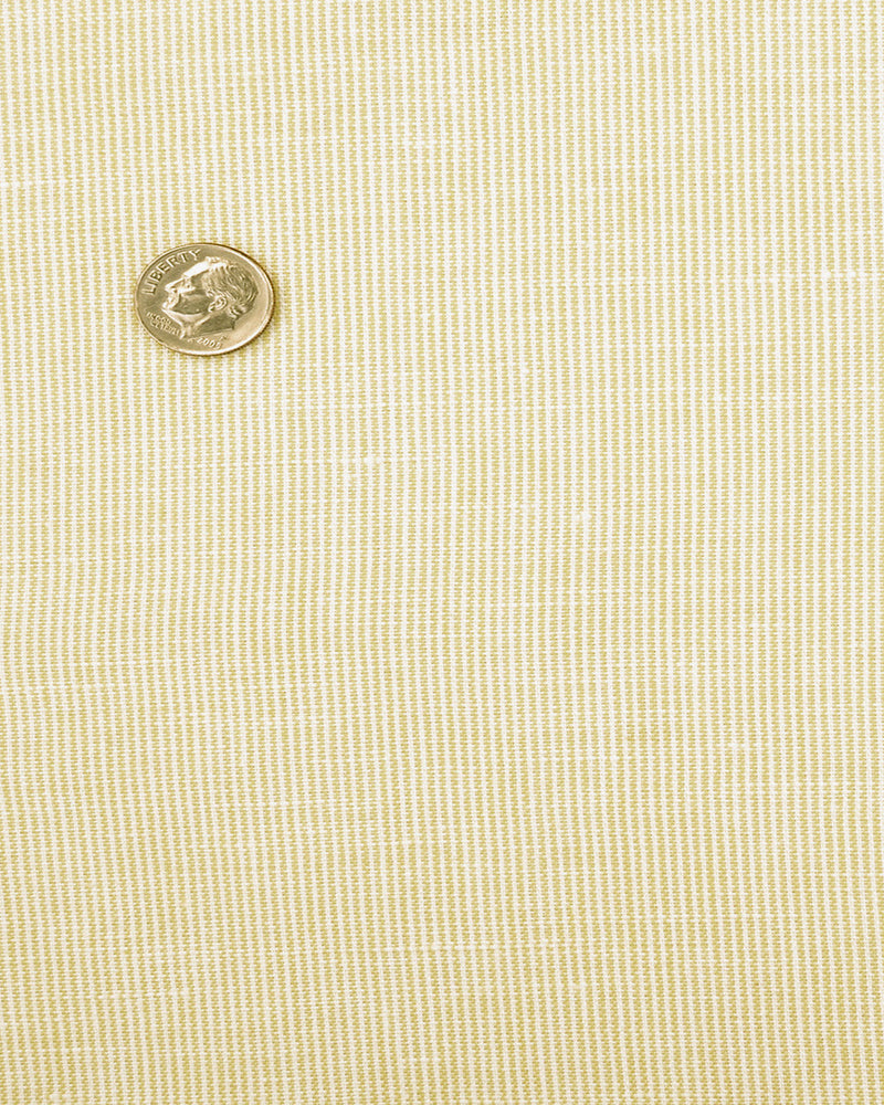 Leinen Baumwolle: Pastellgelber Chambray