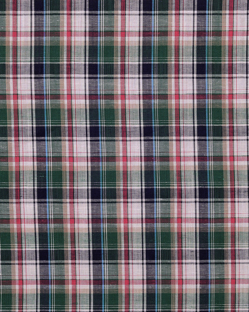 Sommer: Red Green Navy White Madras