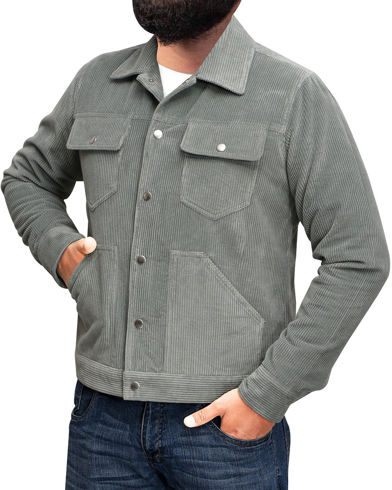 Modrone Duck-Egg Corduroy Jacket
