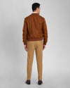 VBC: Hemdjacke aus braunem Flanell aus 100 % Wolle
