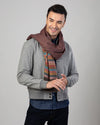 Graue Hemdjacke aus Wollflanell