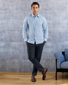 Sky Blue Gingham Shirt
