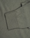 EZS Merino Wool Pale Olive  Long Sleeve Polo