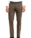 Minnis Flannel: Hellbraune Glencheck-Hose