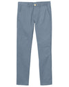 Baumwolle: Chino aus taubenblauem Twill