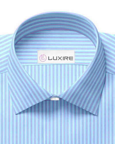 Luxire Privilege Collection Subtle Stripes on Blue