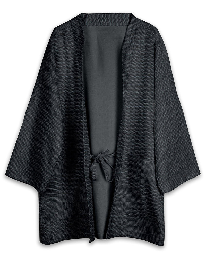 Noragi en blanc texturé sur rayures Phantom Black