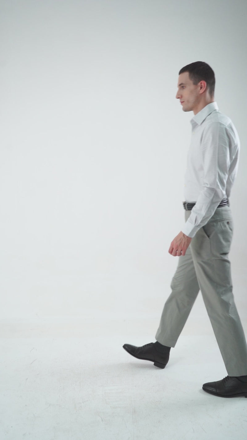 Monti White & Black Pin Stripes Shirt