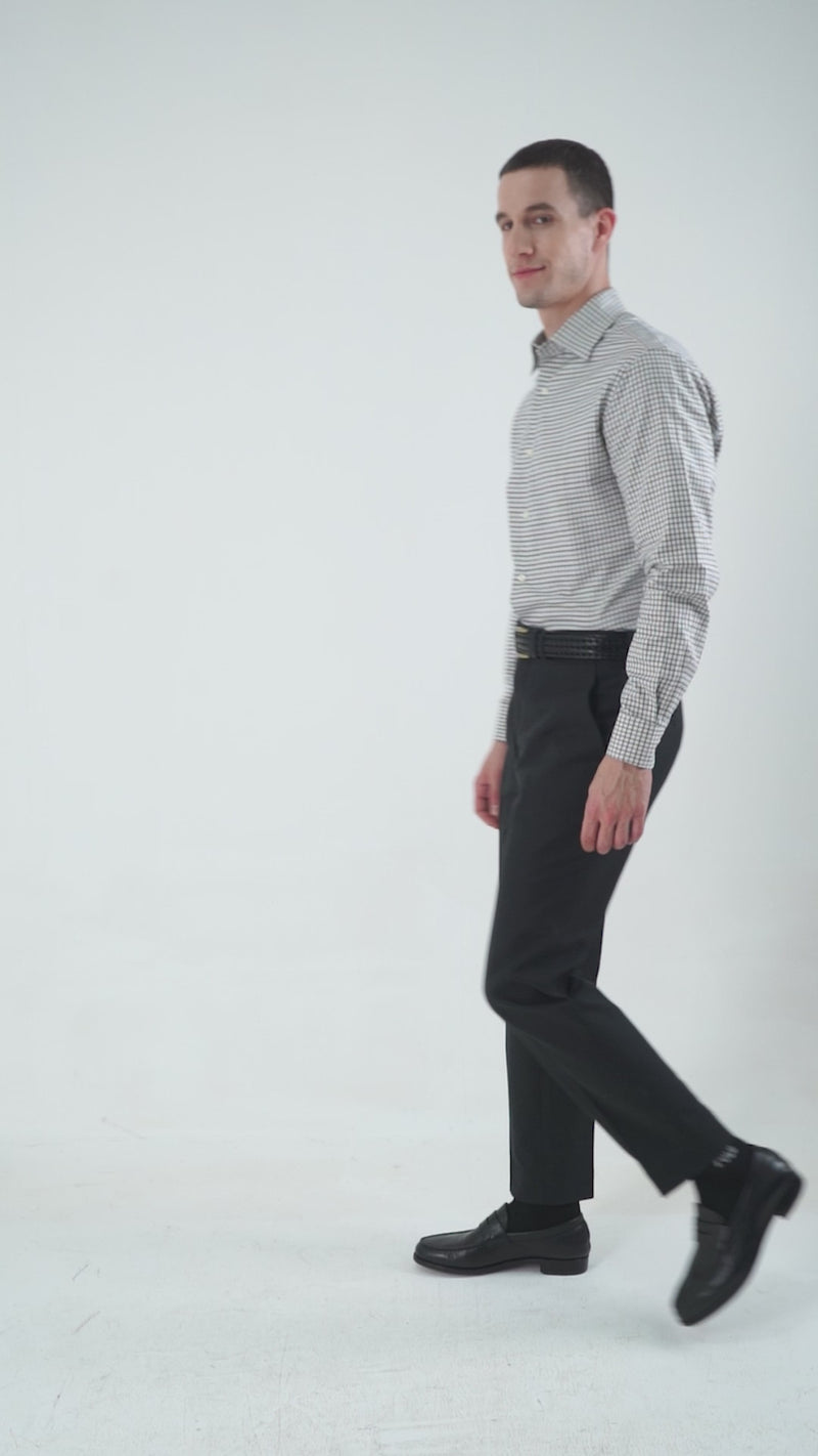Midnight Grey Twill Dress Pant
