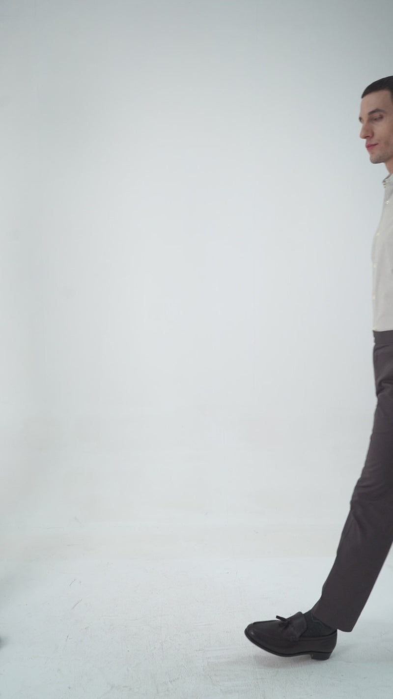 Pleated Choco Brown Pant