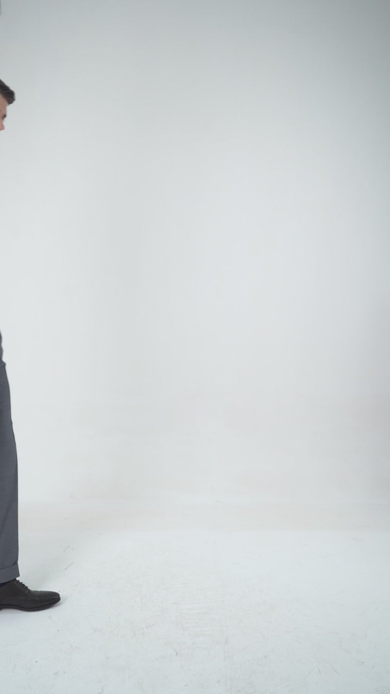 Chemise en sergé blanc Monti à motif diagonal