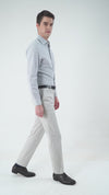 Grey University Stripes Oxford Shirt