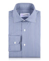 Grey White Blue & Black Alternate Stripes