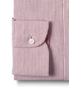 Maroon Dress Stripes Seersucker
