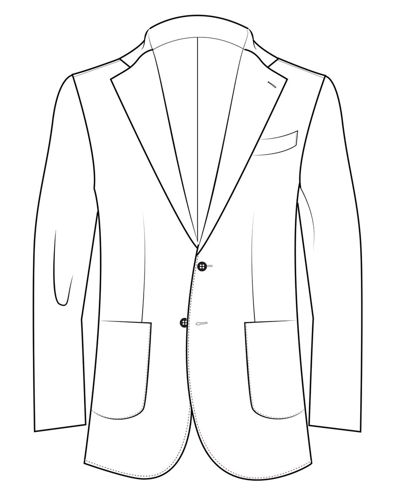Ethomas Slubby blau-weiße Jacke