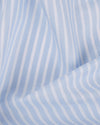 Brembana Sky Blue Slub Awaning stripes Shirt